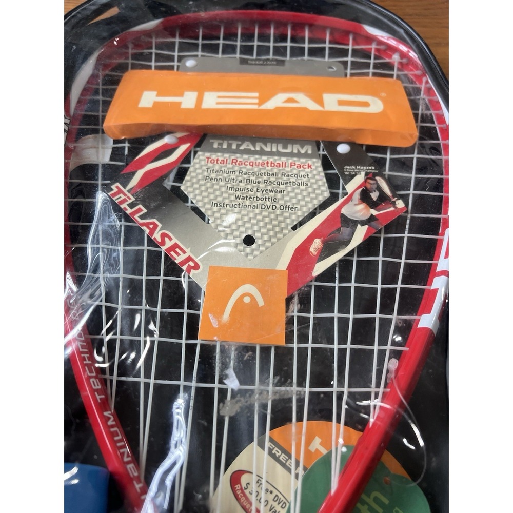 Head Titanium Technology Ti-Laser Racquetball Pack Racket 3 5/8 - Picture 8 of 8